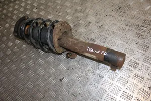 Volkswagen Tiguan Front shock absorber with coil spring 5N0400054T