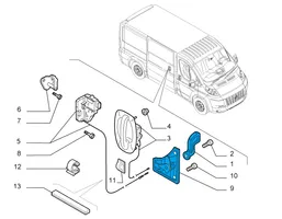 Fiat Ducato Klamka wewnętrzna drzwi bocznych / przesuwnych 242609