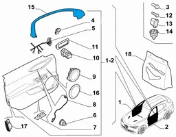 Alfa Romeo Stelvio Otros elementos de revestimiento de la puerta delantera 156129242