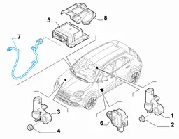 Fiat 500X Inna wiązka przewodów / kabli 51975340