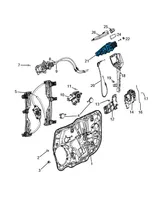 Jeep Compass Takaoven ulkokahvan kehys 68242310AD