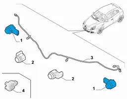 Alfa Romeo Giulietta Sensore di parcheggio PDC 735477988