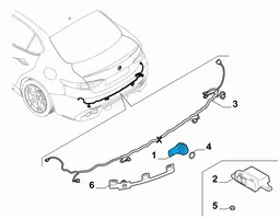 Alfa Romeo Giulia Pysäköintitutkan anturi (PDC) 53385934