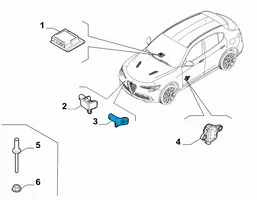 Alfa Romeo Stelvio Airbag deployment crash/impact sensor 51943477