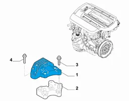 Fiat 500X Support de moteur, coussinet 51999755