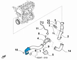 Fiat 124 Spider Välijäähdyttimen letku 6000614086