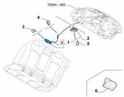 Alfa Romeo Giulia Sedynės nugaros atramos spyna 50533238