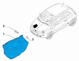 Fiat 500 Protection inférieure latérale 51802069