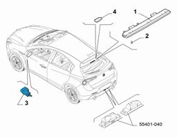 Alfa Romeo Giulietta Interruptor sensor del pedal de freno 53378929