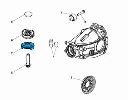 Lancia Thema Kita galinės važiuoklės detalė 04578191AA