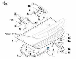 Fiat 124 Spider Takakannen lukituslenkki 6000612970