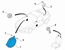 Fiat 124 Spider Haut-parleur de porte avant 6000613340