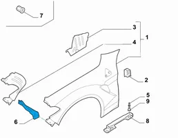 Alfa Romeo Stelvio Fender mounting bracket 50535662