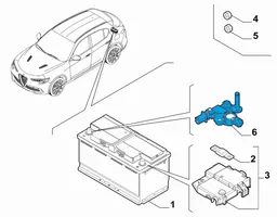 Alfa Romeo Stelvio Akumulatora releja drošinātājs 52088646