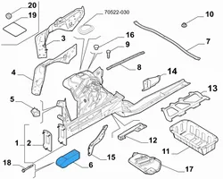 Alfa Romeo Stelvio Front bumper shock/impact absorber 50541854