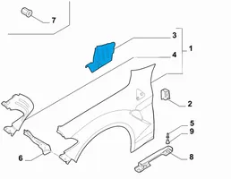 Alfa Romeo Stelvio Halterung Kotflügel 50555081