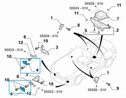 Fiat 124 Spider Muu moottoritilan osa 6000613004