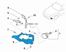 Fiat 124 Spider Fog light bracket 6000621148