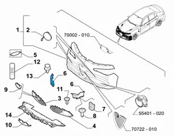 Alfa Romeo Giulia Jarrujen jäähdytysilmakanava 156173972