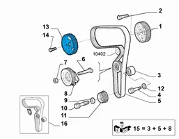 Fiat Doblo Camshaft pulley/ VANOS 46538382