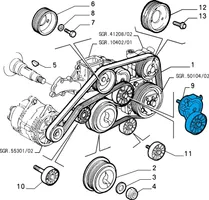 Alfa Romeo 147 Tendicinghia dell’alternatore 55190053