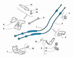 Alfa Romeo Giulietta Câble de changement de vitesse 55221985