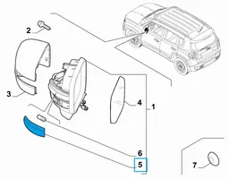 Jeep Renegade Posūkio žibintas veidrodėlyje 68348178AA