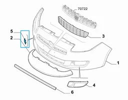 Fiat Bravo Front tow hook cap/cover 735443851