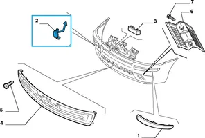 Fiat Punto (188) Abdeckung Deckel Abschleppöse vorne 735272977