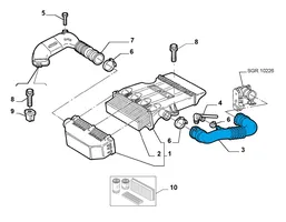 Fiat Punto (188) Tubo di aspirazione dell’aria 46774032