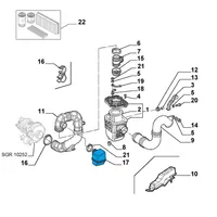 Alfa Romeo 166 Résonateur d'admission d'air 60628511