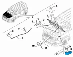 Jeep Renegade Kita variklio skyriaus detalė 52014721