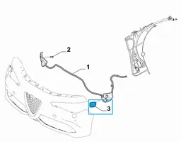 Alfa Romeo Stelvio Cache gicleur, capuchon de buse de pulvérisation de lave-phares 156135883