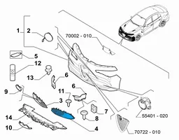 Alfa Romeo Giulia Kratka dolna zderzaka przedniego 156150918