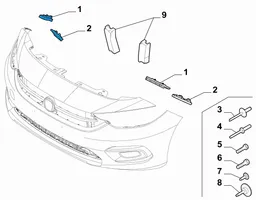 Fiat Tipo Etupuskurin kannake 52082387