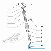 Alfa Romeo 159 Muu takaiskunvaimentimien osa 811900220