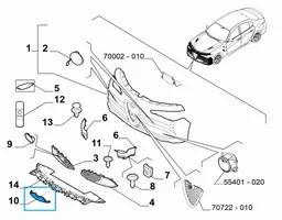 Alfa Romeo Giulia Spojler zderzaka przedniego 156121413