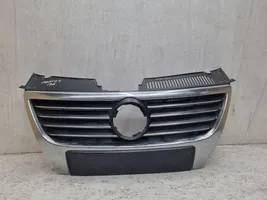 Volkswagen PASSAT B6 Front bumper upper radiator grill 0705501