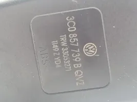 Volkswagen PASSAT B6 Klamra środkowego pasa bezpieczeństwa fotela tylnego 3C0857739B