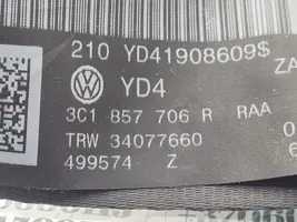 Volkswagen PASSAT B6 Cintura di sicurezza anteriore 3C1857706R