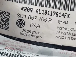 Volkswagen PASSAT CC Ceinture de sécurité avant 3C1857705R