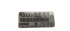 Audi A6 S6 C6 4F Moottorin ohjainlaite/moduuli 4B0907401AE