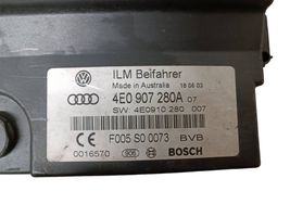 Audi A8 S8 D3 4E Module de contrôle carrosserie centrale 4E0907280A