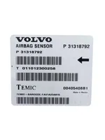 Volvo XC60 Centralina/modulo airbag 31318792