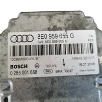 Audi A4 S4 B7 8E 8H Sterownik / Moduł Airbag 8E0959655G