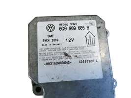 Volkswagen PASSAT B5 Airbag control unit/module 6Q0909605B