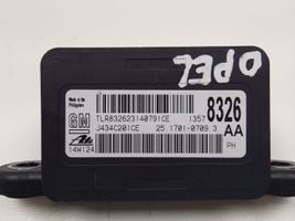 Opel Astra J Sensor ESP de aceleración de frecuencia del intermitente 13578326