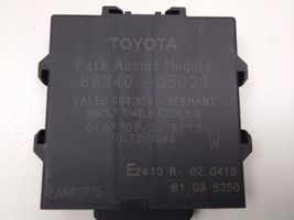 Toyota Avensis T270 Pysäköintitutkan (PCD) ohjainlaite/moduuli 8934005021