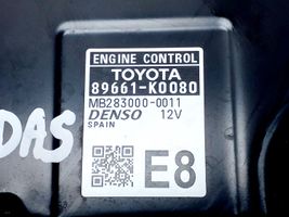 Toyota Yaris XP210 Sterownik / Moduł ECU 89661K0080