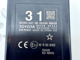Toyota Auris E180 Padangų slėgio valdymo blokas 8976002131